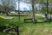 Vue sur le camping municipal de Coucouron